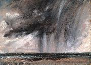 John Constable Seascape Study with Rain Cloud oil painting artist